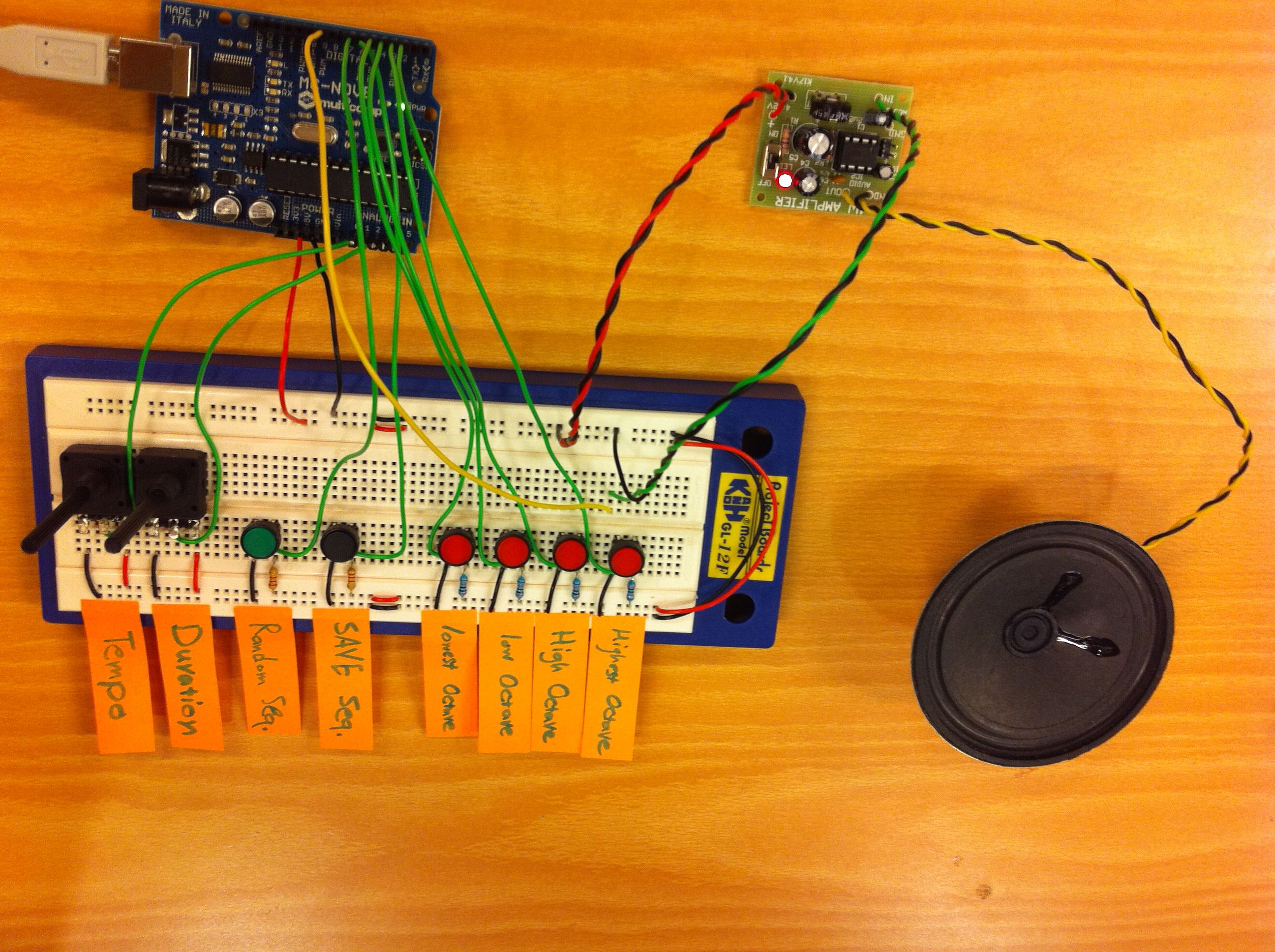 ‘Micro sequencer’ an Arduino musical instrument