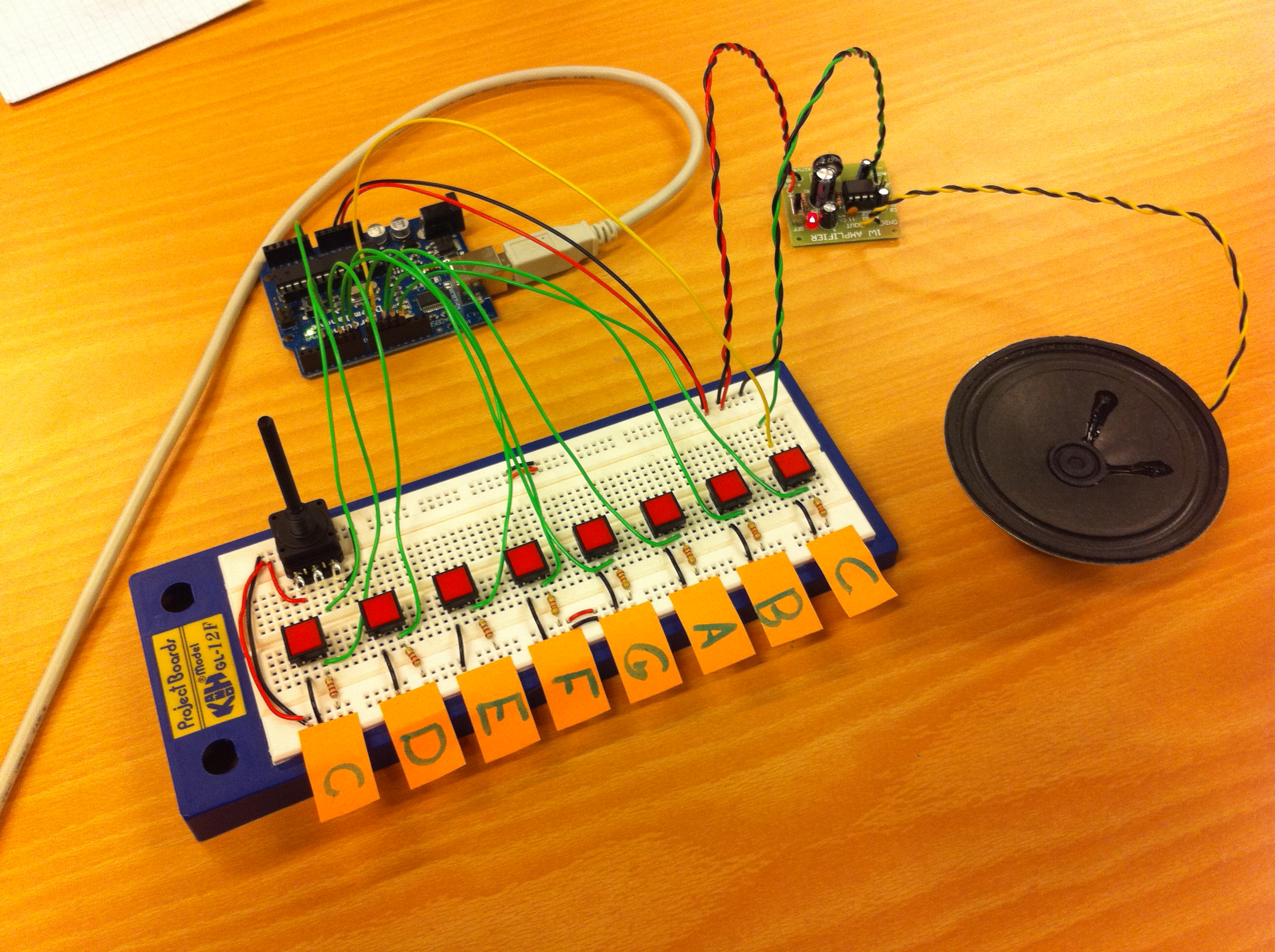 “Simple note” an Arduino musical instrument